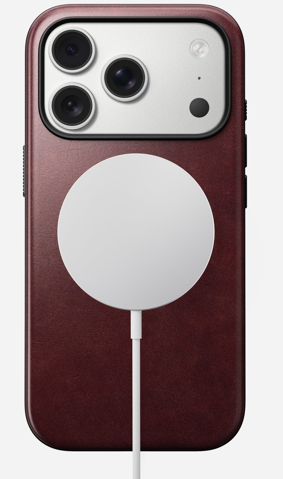 Nomad Modern Leather Case, Cover, Apple, iPhone 17 Pro, 16 cm (6.3"), BordeauxZubehör Mobiltelefone