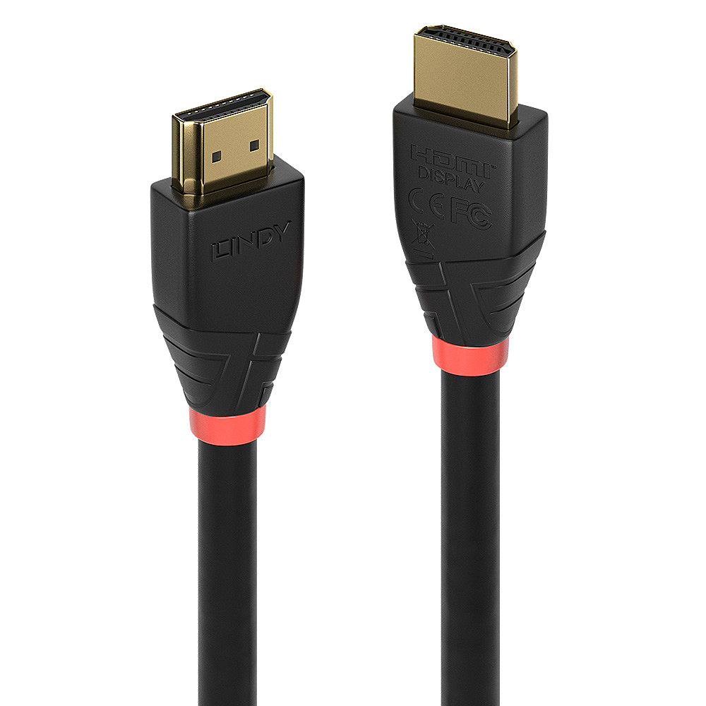 Lindy HDMI-Kabel - HDMI männlich zu HDMI männlich20 m - abgeschirmt - Schwarz - rund - 4K Unterstützung - aktiv