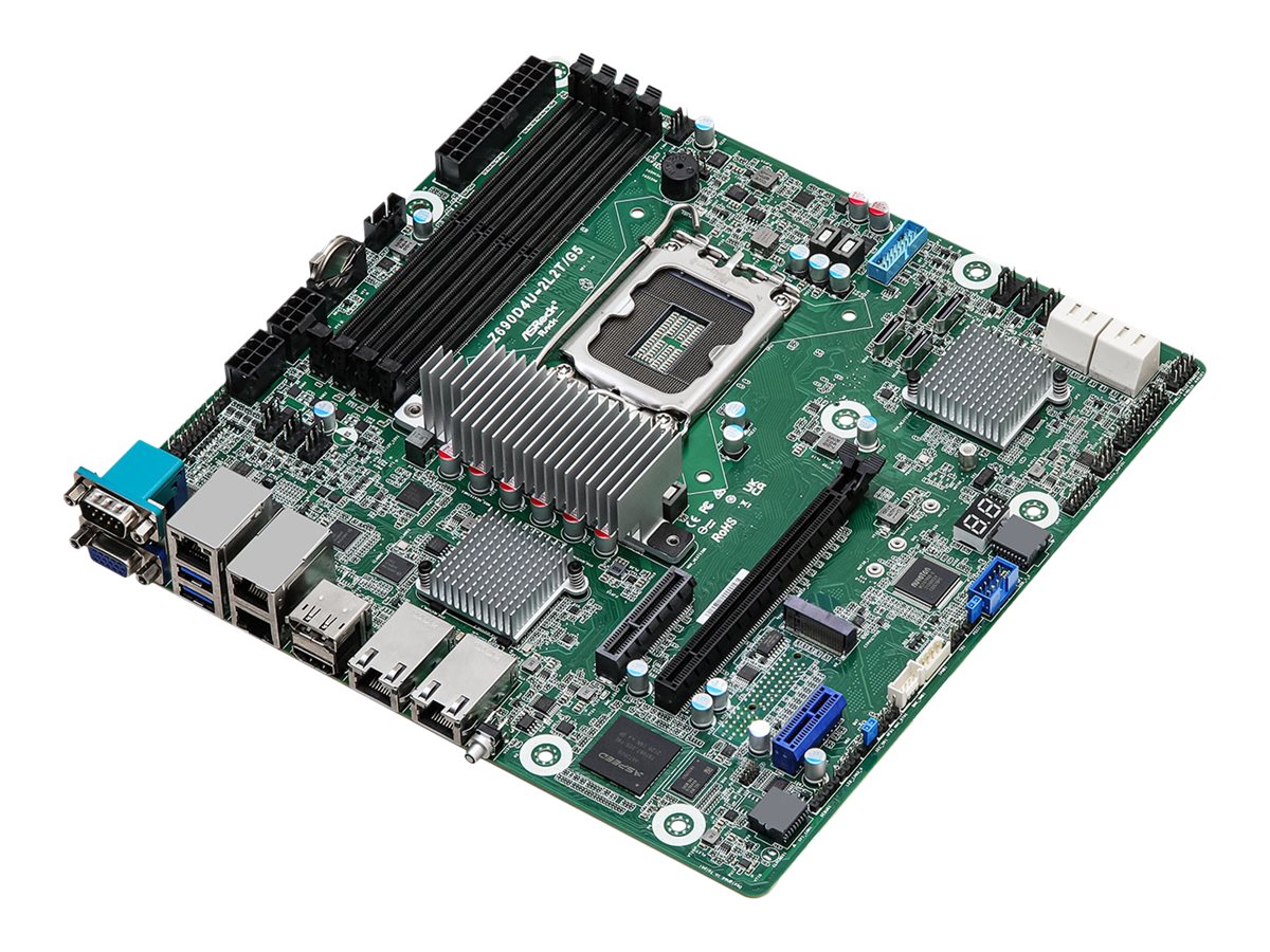 ASRock Rack Z690D4U-2L2T/G5 - Motherboard - microATX - LGA1700 Sockel - Z690 Chipsatz - USB 3.2 Gen 1 - 2 x 10 Gigabit LAN - 2 x Gigabit LAN - Onboard-Grafik