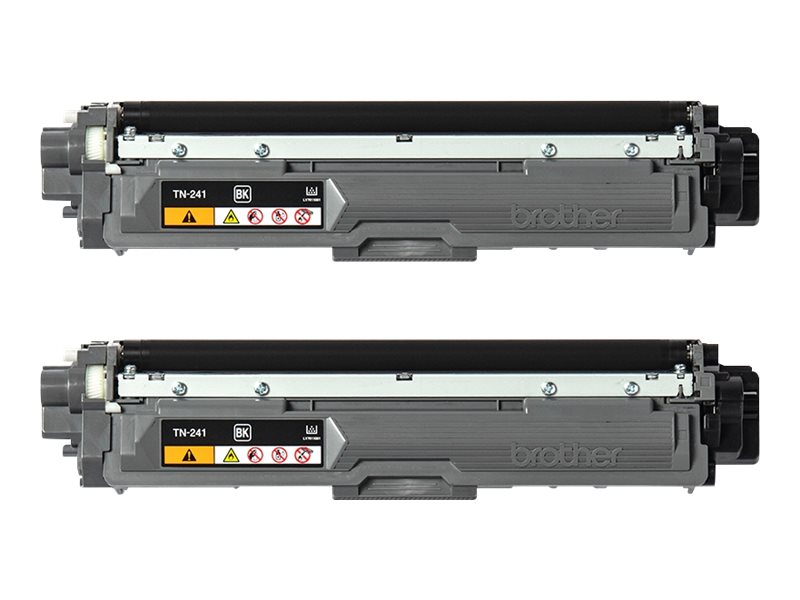 Brother TN241BK - 2er-Pack - Schwarz - originalTonerpatrone - für Brother DCP-9015CDW - DCP-9020CDW - HL-3150CDW - MFC-9140CDN