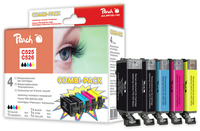 Peach PI100-140, Kompatibel, Schwarz, Cyan, Foto schwarz, Gelb, Canon, Multi pack, Pixma IP 4850, Pixma IP 4950, Pixma IX 6500 Series, Pixma IX 6520, Pixma IX 6550, Pixma MG 5140,..., 5 Stück(e)CLI-52