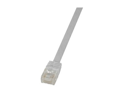 LogiLink SlimLine - Patch-Kabel - RJ-45 (M)zu RJ-45 (M) - 10 m - UTP - CAT 6 - flach - weiß