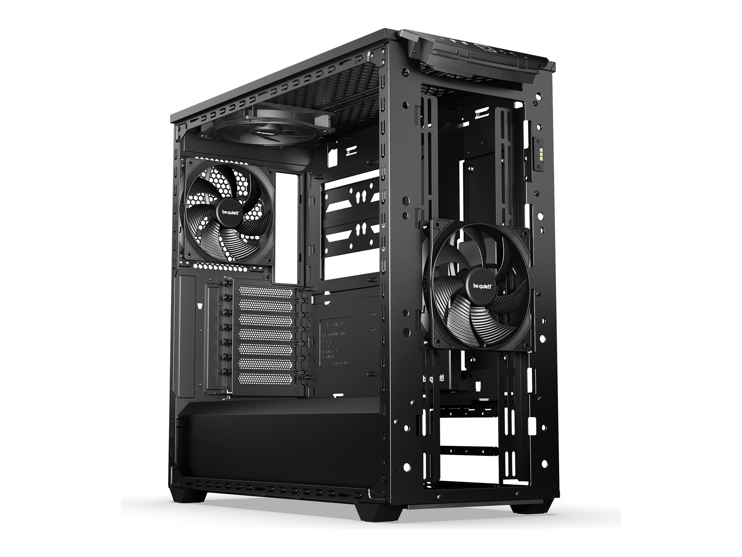 Be Quiet! Midi-Tower - E-ATX - Seitenteil mit Fenster (gehärtetes Glas)keine Spannungsversorgung (ATX / PS/2) - Schwarz - USB/Audio