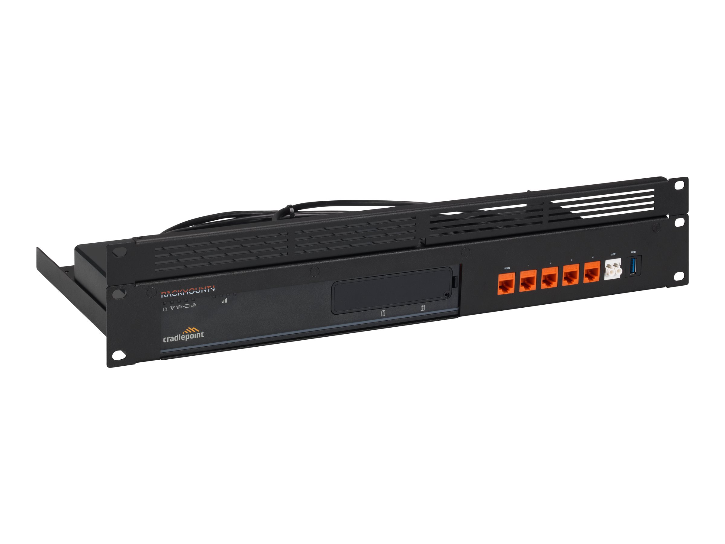 Rackmount.IT RM-CR-T1 - Montagesatz für Netzwerkgeräte - Rack montierbar - Schwarz, RAL 9005 - 1.3U - 48.3 cm (19")Rack-Modul