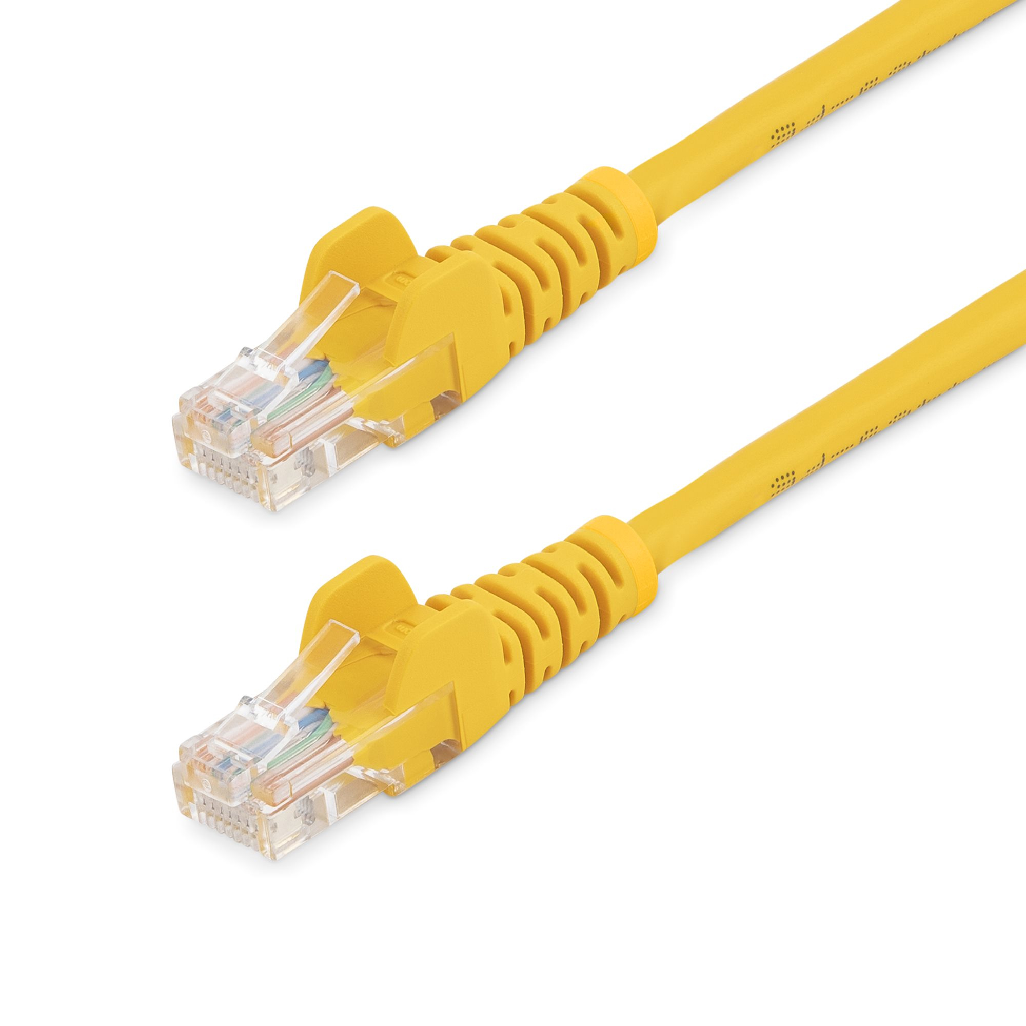 StarTech.com 3m Cat5e RJ45 UTP Netzwerkkabel Snagless - Cat 5e Patchkabel - Gelb - Stecker / Stecker - Patch-Kabel - RJ-45 (M)zu RJ-45 (M) - 3 m - UTP - CAT 5e - geformt - ohne Haken - Gelb
