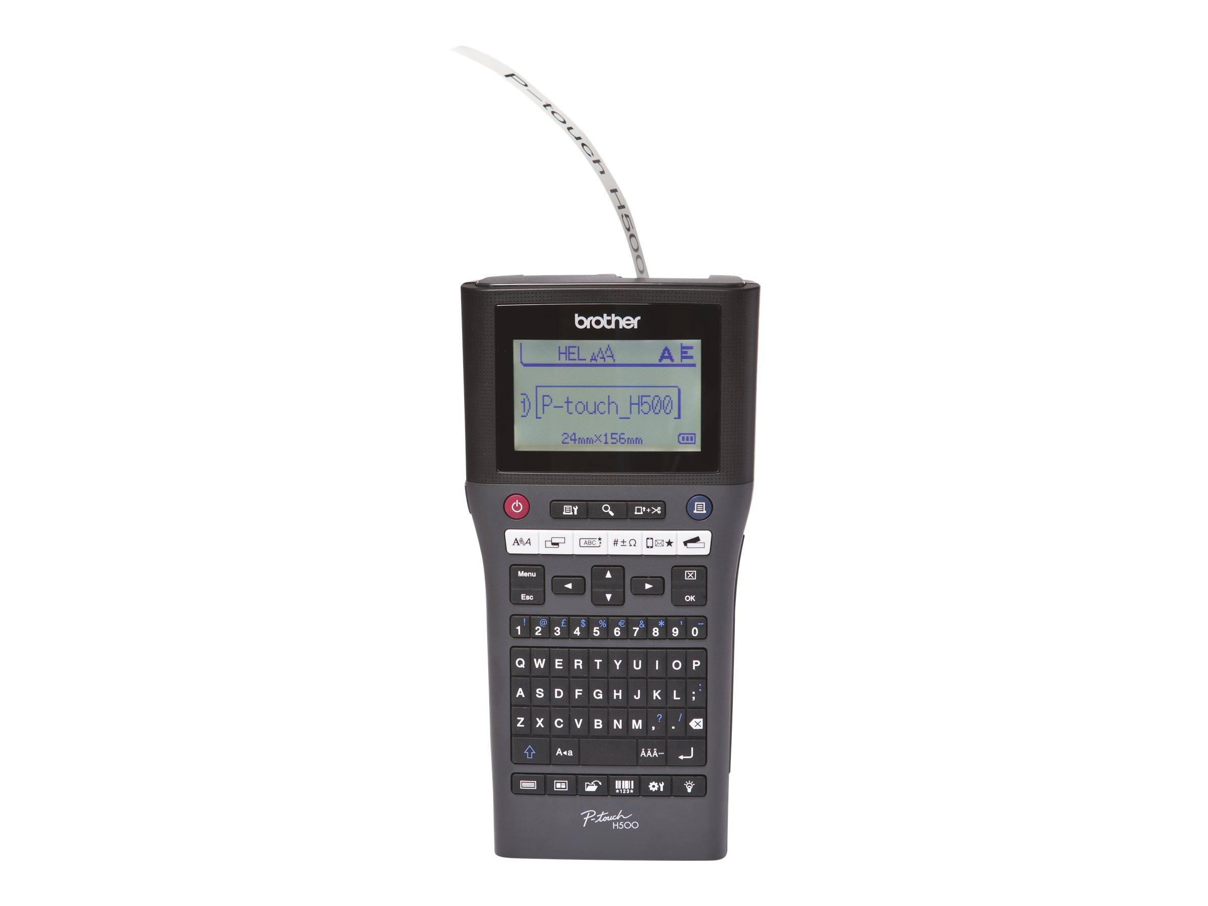 Brother P-Touch PT-H500 - Beschriftungsgerät - s/w - Thermotransfer - Rolle (2,4 cm)180 dpi - bis zu 20 mm/Sek. - USB 2.0 - Cutter - 7-zeiliger Druck