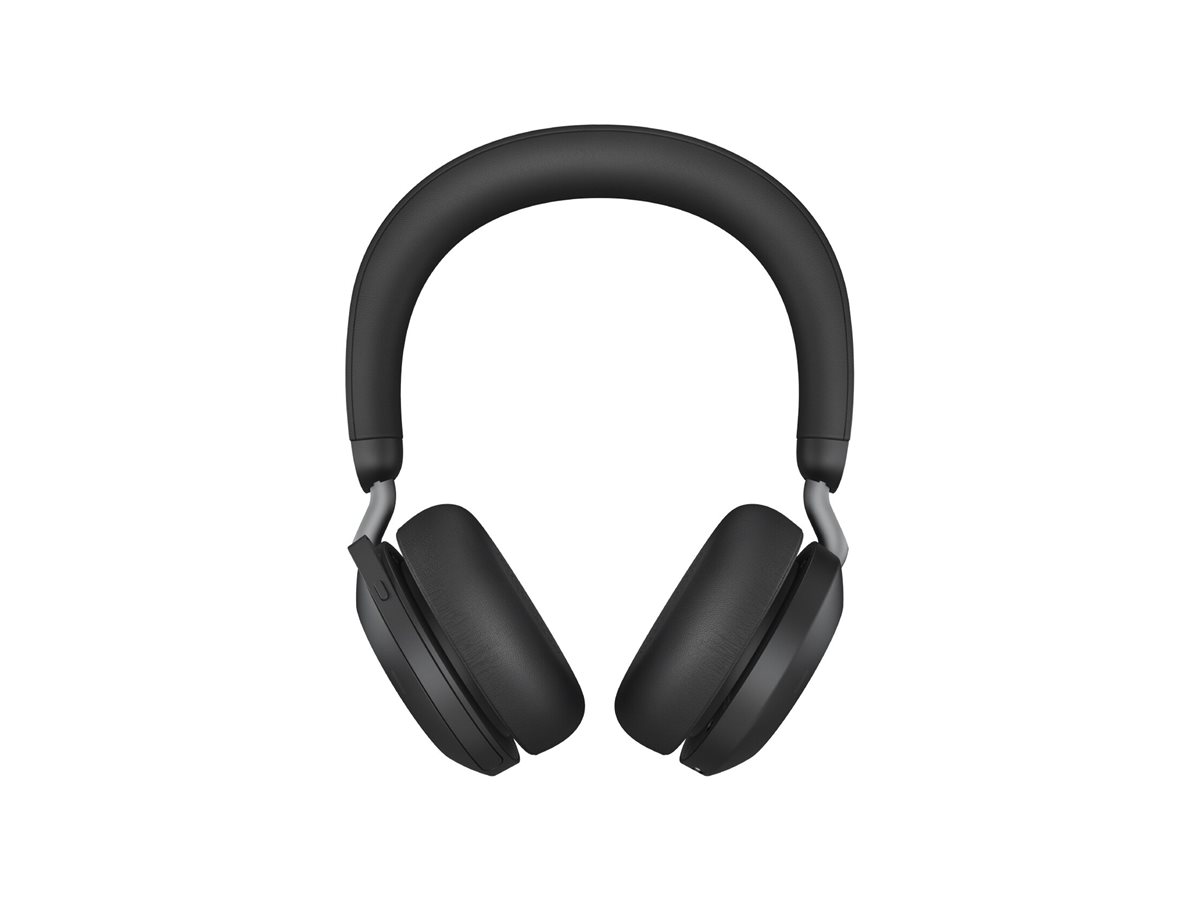 Jabra Evolve2 75 - Headset - On-Ear - Bluetoothkabellos - aktive Rauschunterdrückung - USB-A - Geräuschisolierung - Schwarz - Optimiert für UC