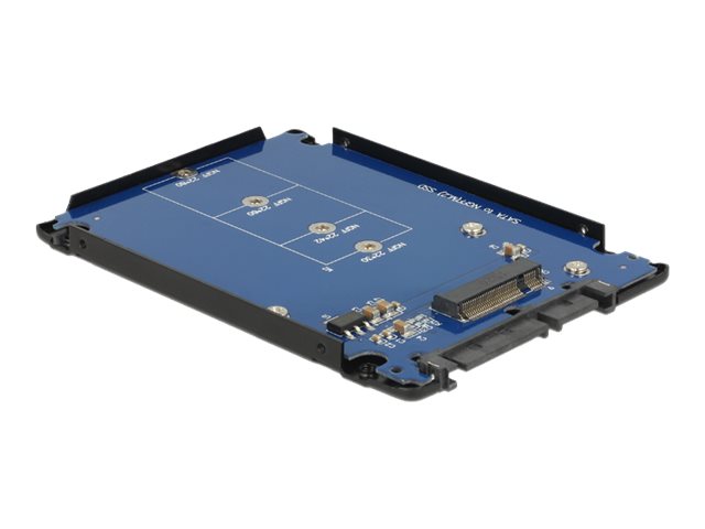 Delock Laufwerksschachtadapter - 2.5" to M.2 (6.4 cm to M.2)2.5? Converter SATA 22 Pin auf M.2 NGFF with Enclosure