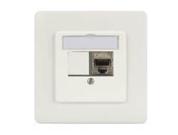 DIGITUS Frontplatte und Einbaurahmen für Multimedia / Keystone Module2 Ports