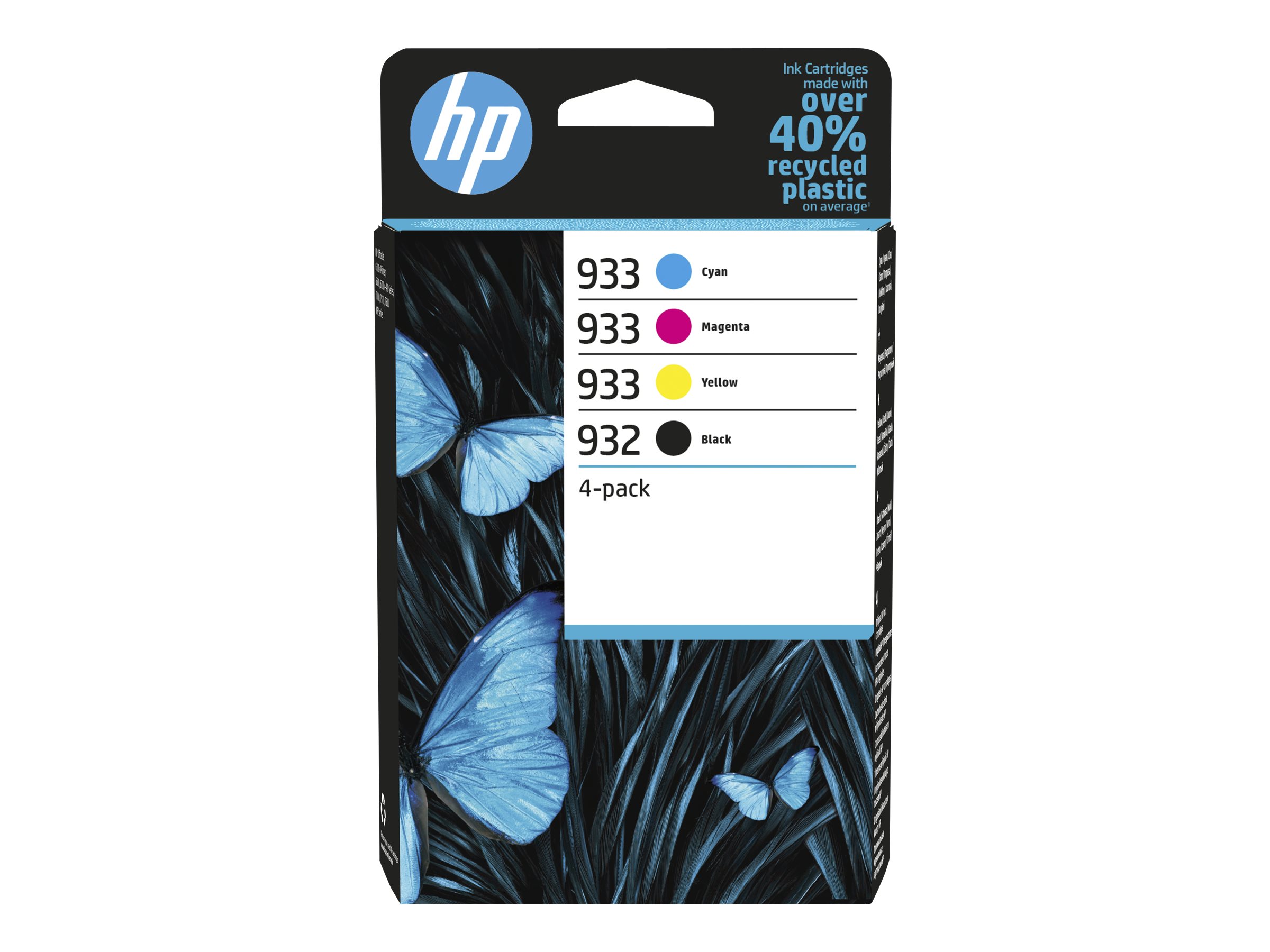 HP 932/933 Combo Pack - 4er-Pack - Schwarz, GelbCyan - Magenta - original - Tintenpatrone