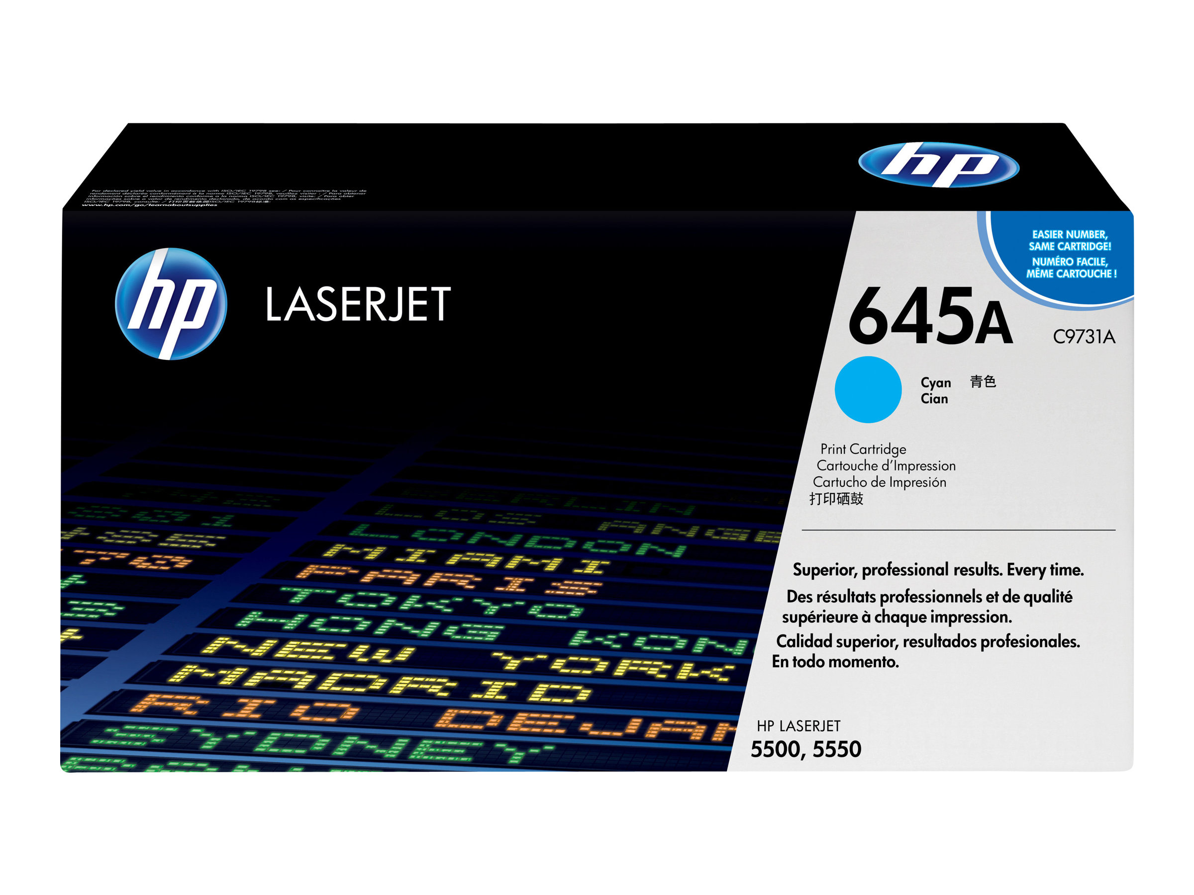 HP 645A - Cyan - original - LaserJet - Tonerpatrone (C9731A)für Color LaserJet 5500 - 5550