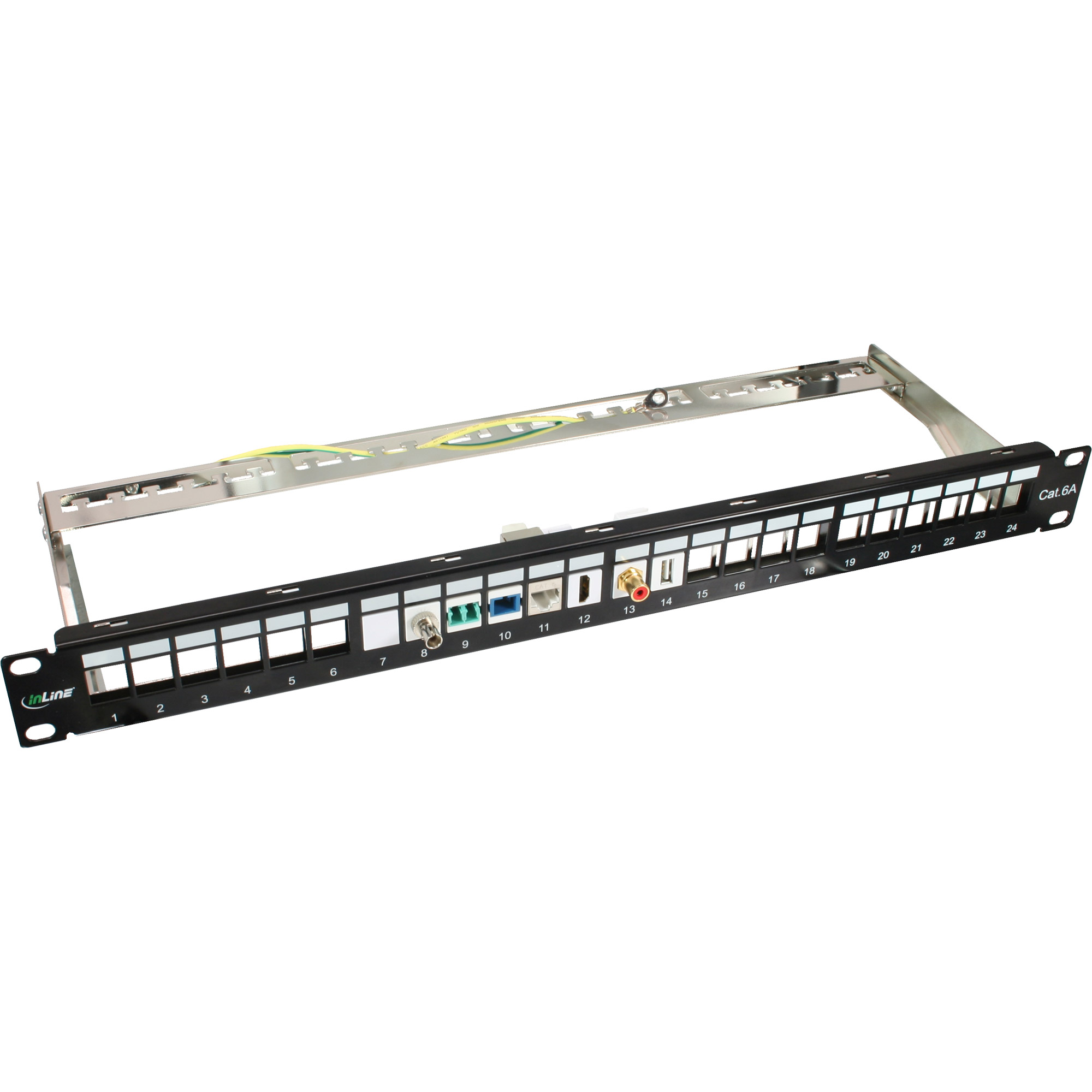InLine Keystone RJ45 Buchse / Buchse - SNAP-In - Cat.6 - STP - bulkSTP - CAT 6