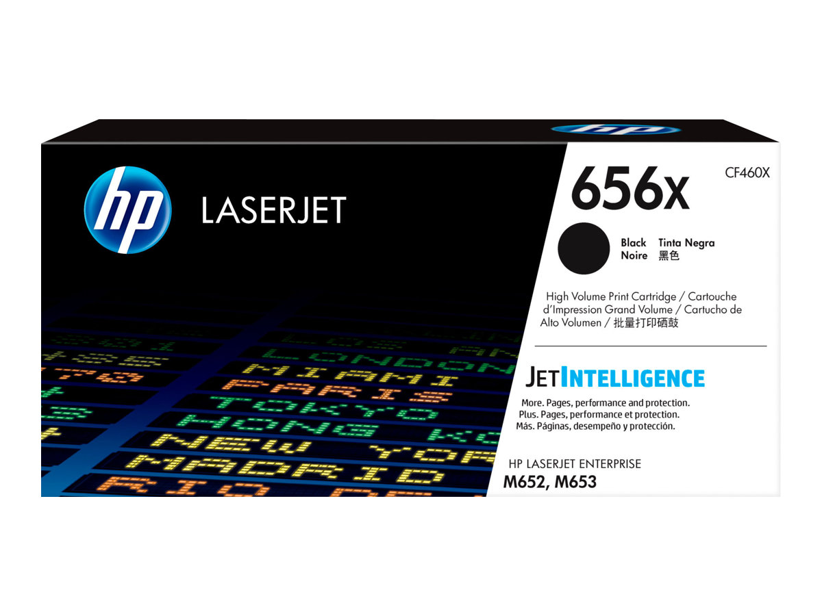 HP 656X - Hohe Ergiebigkeit - Schwarz - original - LaserJet - Tonerpatrone (CF460X)für Color LaserJet Enterprise M652dn - M652n - M653dh - M653dn - M653x