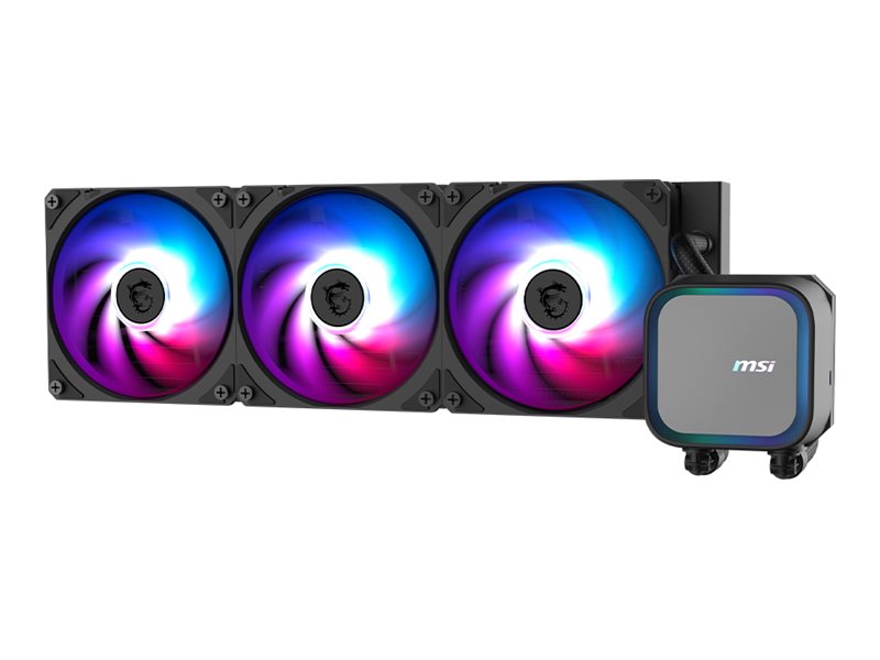 MSI MAG CORELIQUID A13 360 - Prozessor-Flüssigkeitskühlsystem - Kühlergröße: 360 mm - (für: LGA1150, LGA1151, LGA1155, LGA1156, LGA1200, LGA1700, LGA1851, AM5, AM4)Kupfer - 120 mm