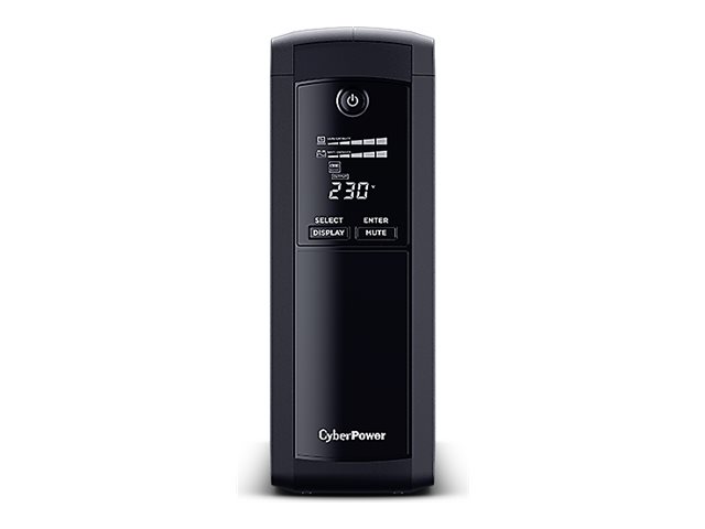 CyberPower Systems CyberPower Value Pro VP1200ELCD - USV - Wechselstrom230 V - 720 Watt - 1200 VA - 1-phasig - 7.2 Ah - RS-232 - USB - Ausgangsanschlüsse: 4 - Schwarz