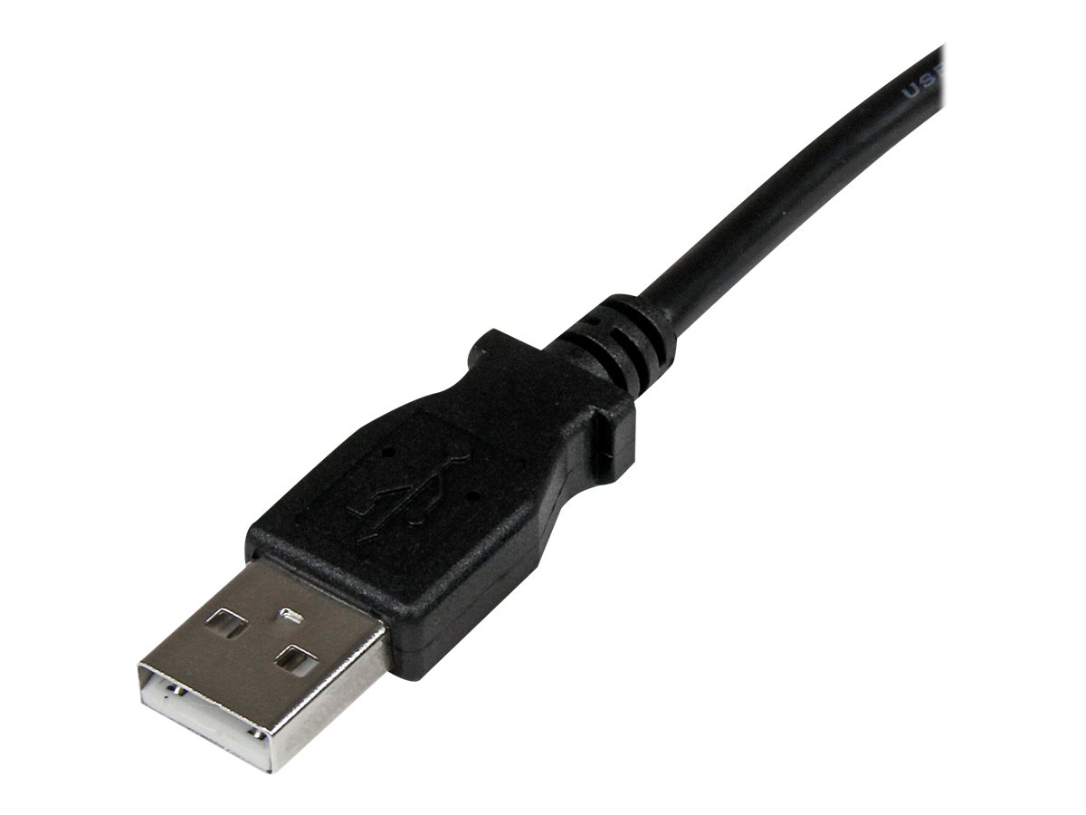 StarTech.com 3m USB 2.0 A auf B Kabel rechts gewinkelt - St/St - USB Druckerkabel - USB-Kabel - USB Typ B (M)zu USB (M) - USB 2.0 - 3 m - 90° Stecker - Schwarz