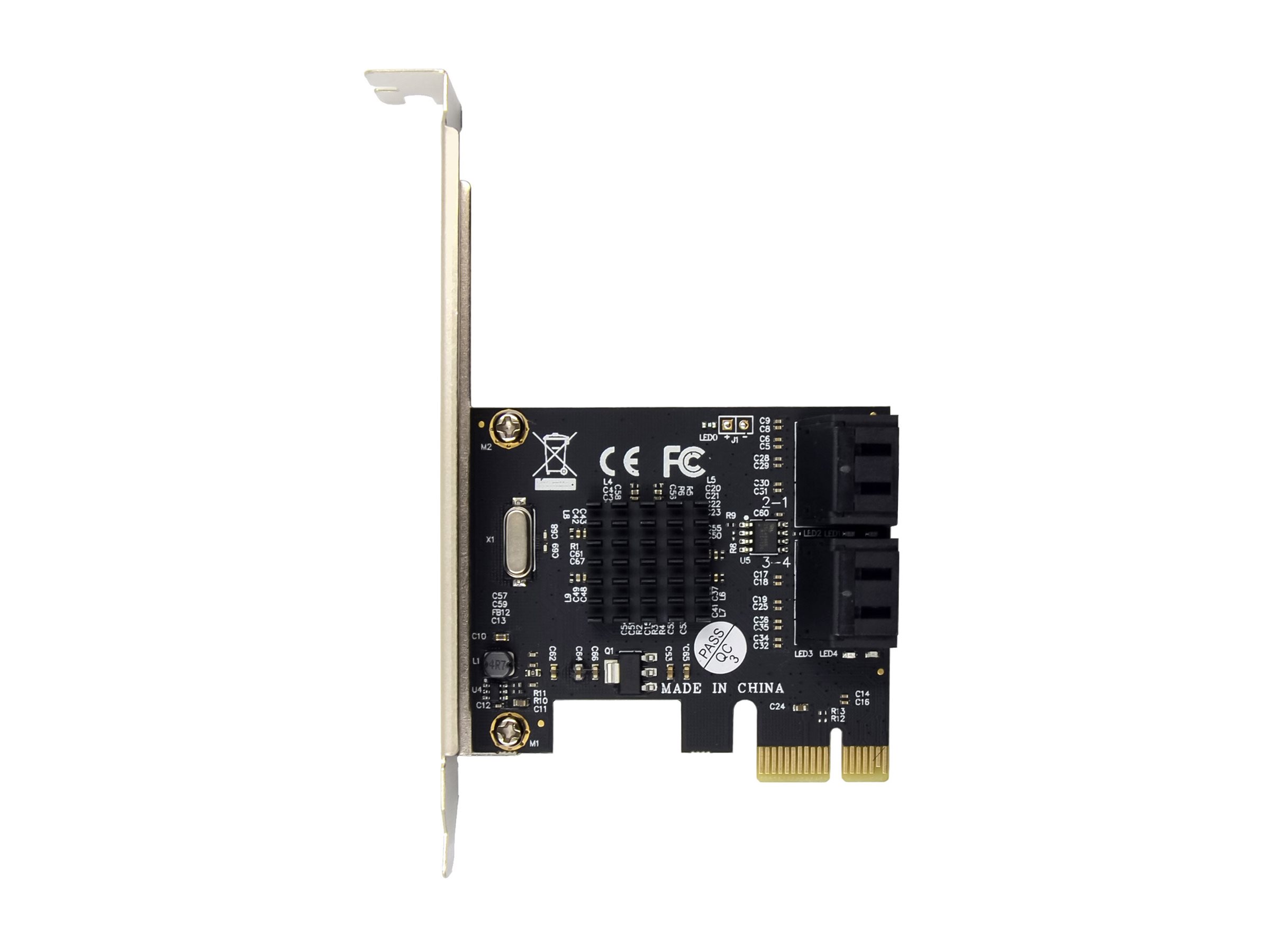InLine Schnittstellenkarte - 4x SATA 6Gb/s - PCIe 2.0 - Hot Swap - NCQSATA 6Gb/s - PCIe 2.0