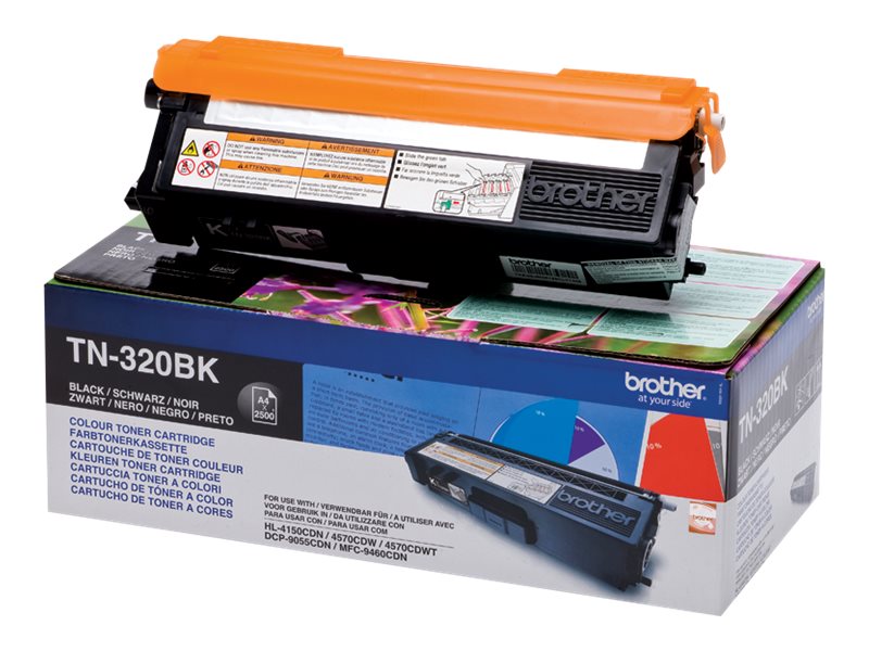 Brother TN320BK - Schwarz - original - Tonerpatronefür Brother DCP-9055CDN - DCP-9270CDN - HL-4140CN - MFC-9465CDN