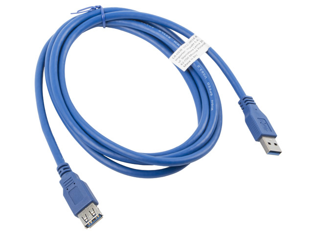 Lanberg USB-Verlängerungskabel - USB Typ A (M)zu USB Typ A (W) - USB 3.0 - 1.8 m - Blau