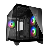 Cougar Gehäuse Mini-Tower, FV150 ARGB, Schwarz, Mini Tower, PC, Schwarz, micro ATX, Mini-ITX, Gaming, MultiMini-ITX - USB 3.0 - 4,89 kg