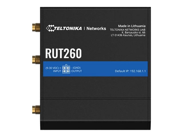 Teltonika RUT260 - Wireless Router - WWAN 2,4GHz - 3G - 4G - an DIN-Schiene montierbar