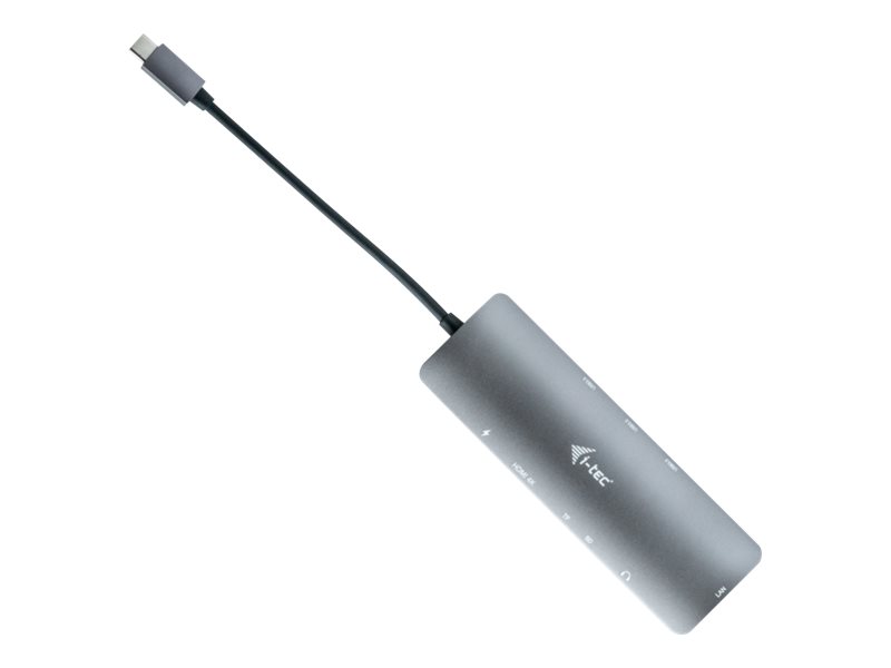 i-tec USB-C Metal Nano Docking Station 4K HDMILAN + Power Delivery - Dockingstation - USB-C 3.1 - HDMI - 1GbE