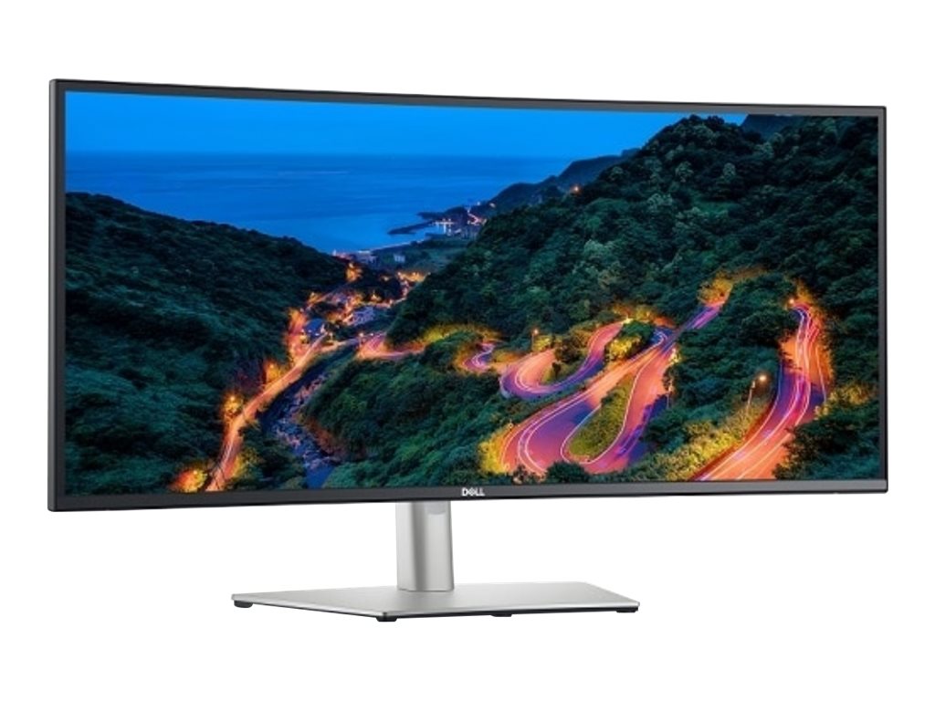 Dell UltraSharp U3423WE - LED-Monitor - gebogen - 86.7 cm (34.14")3440 x 1440 WQHD @ 60 Hz - IPS Black - 300 cd/m² - 2000:1 - 5 ms - 2xHDMI - DisplayPort - USB-C - Lautsprecher - Platinum Silver - mit