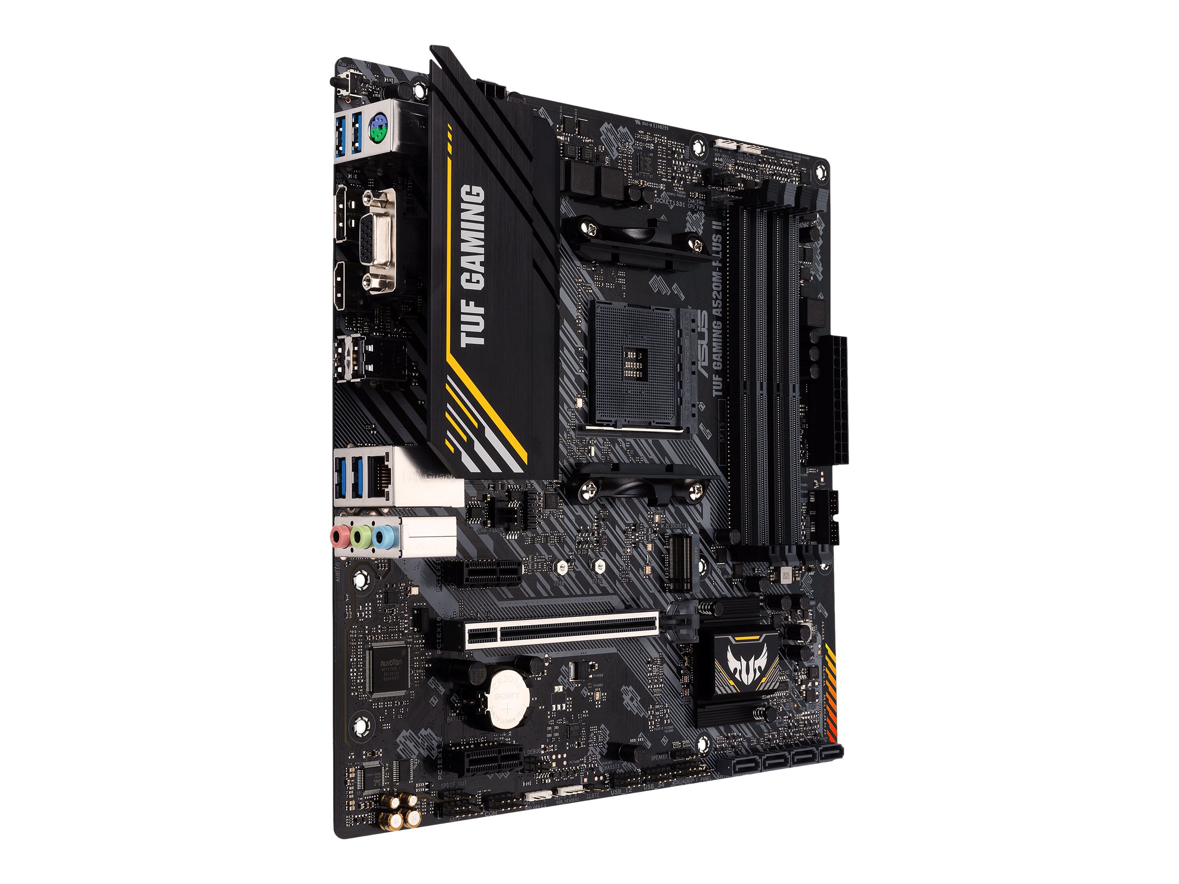 ASUS TUF GAMING A520M-PLUS II - Motherboard - micro ATX - Socket AM4 - AMD A520 Chipsatz - USB 3.2 Gen 1 - Gigabit LAN - Onboard-Grafik (CPU erforderlich)HD Audio (8-Kanal)