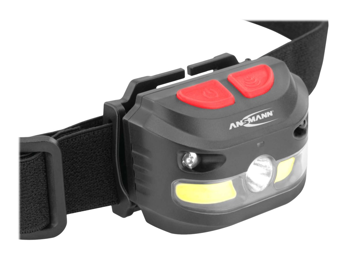 Ansmann HD250RS - Stirnlampe - LED x 2 - gesamt:9 W - Schwarz