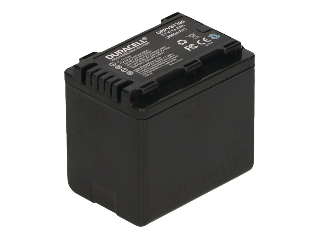 Duracell Batterie - Li-Ion - 3560 mAh - 13Wh - Schwarz - für Panasonic HC-V800 - VX1 - VX11 - VX1M - VX990 - VX992 - VXF1 - VXF11 - VZX2M - VZX990 - VZX992 - WX1M