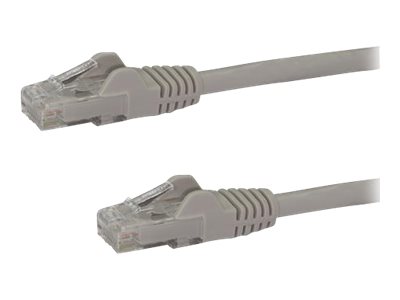 StarTech.com 5m CAT6 Ethernet Cable, 10 Gigabit Snagless RJ45 650MHz 100W PoE Patch Cord, CAT 6 10GbE UTP Network Cable w/Strain Relief, Grey, Wiring is UL Certified/TIA - Category 6 - 24AWG (N6PATC5M