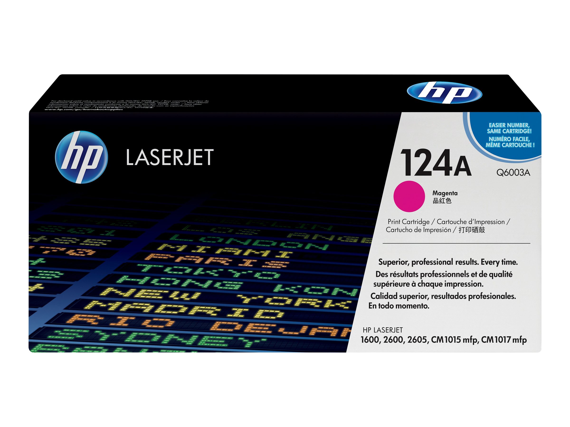 HP 124A - Magenta - original - LaserJet - Tonerpatrone (Q6003A)für Color LaserJet 1600 - 2600n - 2605 - 2605dn - 2605dtn - CM1015 MFP - CM1017 MFP