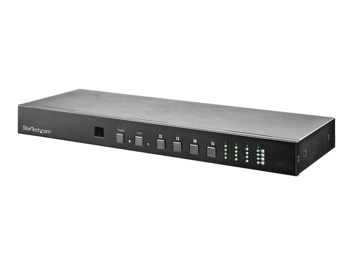 StarTech.com 4x4 HDMI Matrix Switch mit Audio- und Ethernet-Steuerung - 4K 60Hz - HDMI-Switch - Rack-montierbar (VS424HD4K60)Video/Audio-Schalter - Desktop