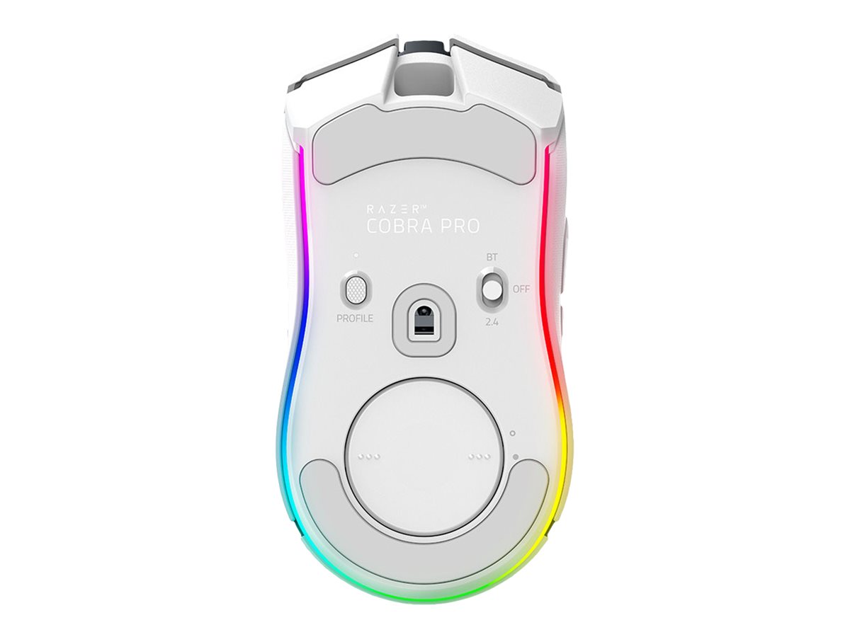 Razer Cobra Pro - Maus - Gaming - Für Rechtshänderoptisch - 8 Tasten - kabelgebunden - kabellos - USB - weiß