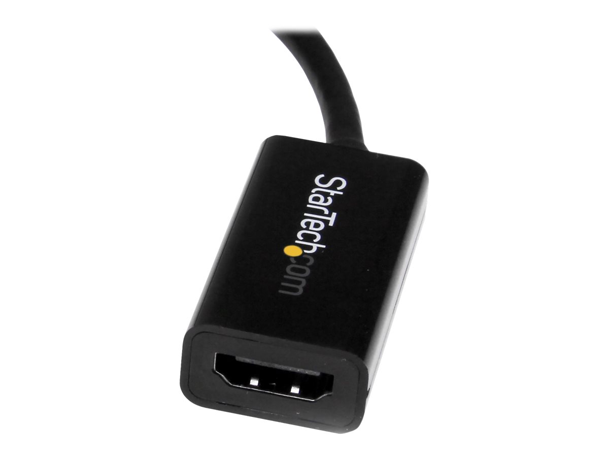 StarTech.com Mini DisplayPort auf HDMI 4k @ 30HzAdapter - DP 1.2 zu HDMI Audio Video Konverter für MacBook Pro / Air - Weiß - Videokonverter - DisplayPort - HDMI - Schwarz