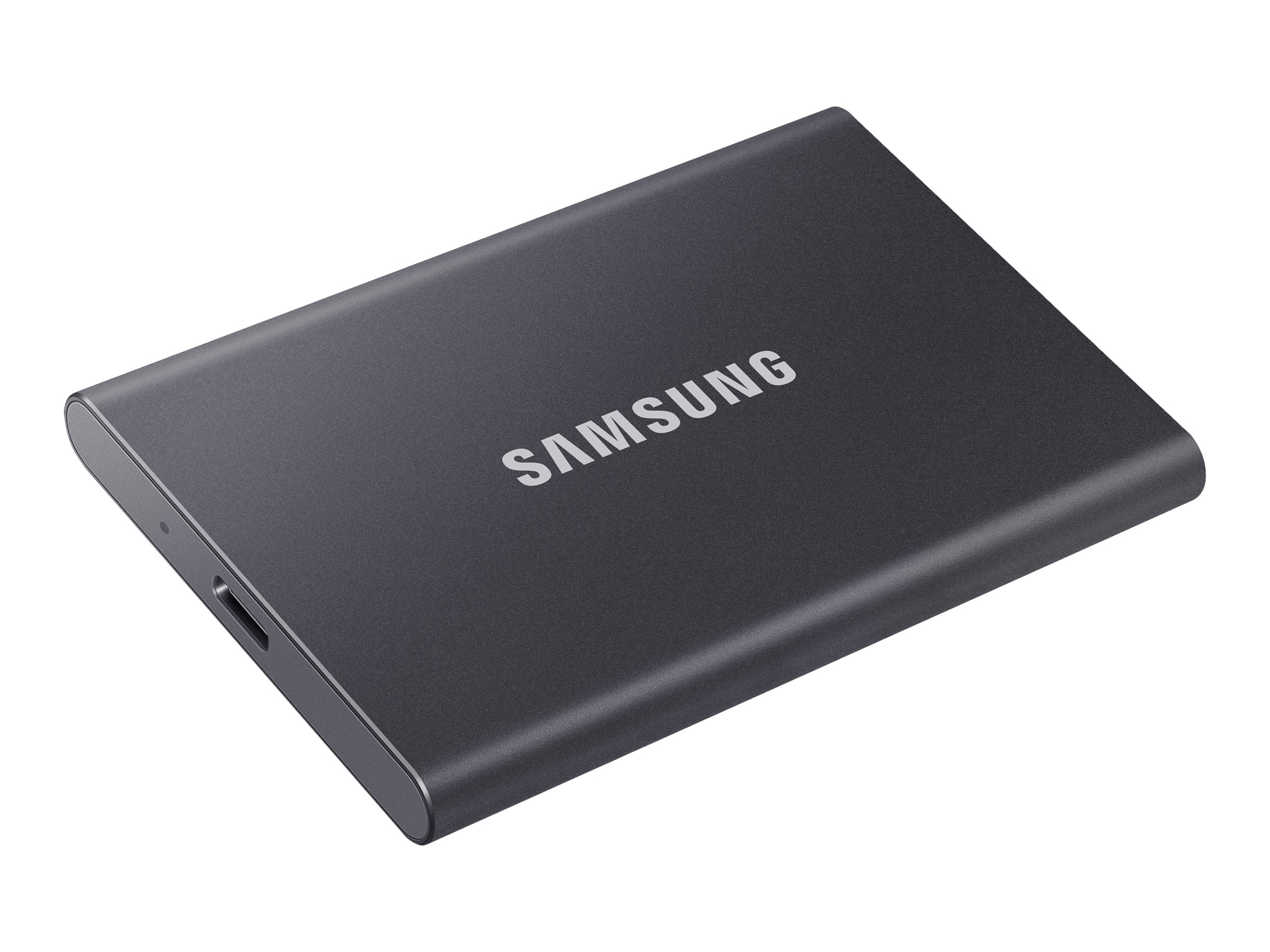 Samsung T7 MU-PC1T0T - SSD - verschlüsselt - 1 TB - extern (tragbar)USB 3.2 Gen 2 (USB-C Steckverbinder) - 256-Bit-AES - Titan Gray