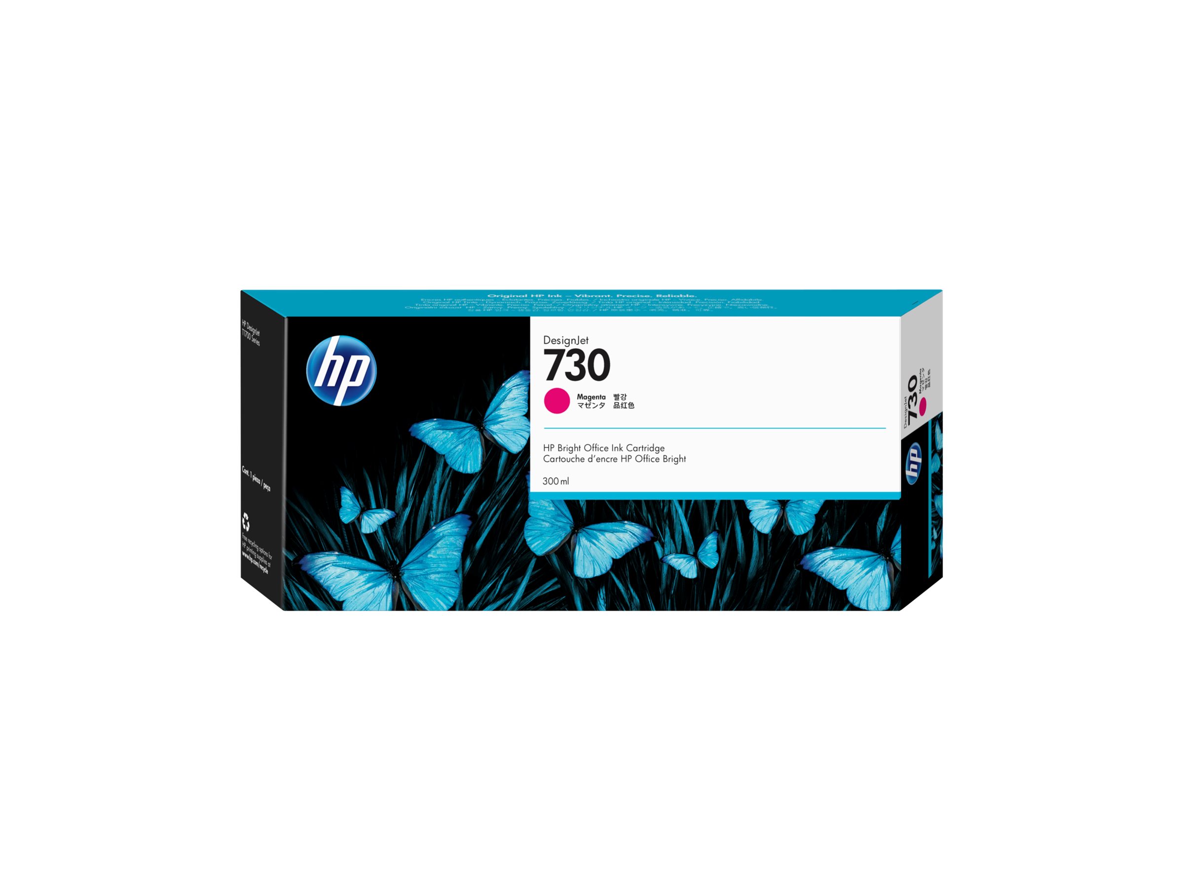 HP 730 - 300 ml - mit hoher Kapazität - Magentaoriginal - DesignJet - Tintenpatrone - für DesignJet SD Pro MFP - T1600 - T1600dr - T1700 - T1700dr - T1708 - T1708dr - T2600 - T2600dr