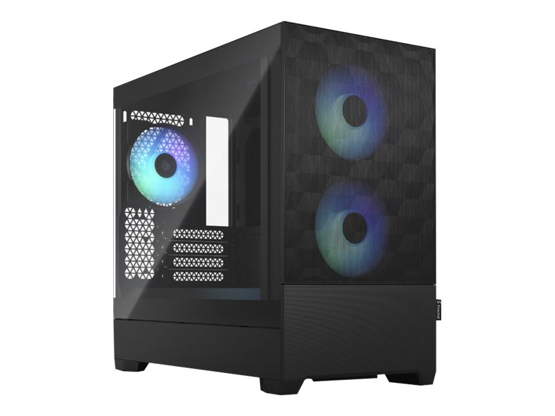 Fractal Design Pop Mini Air RGB - Tower - micro ATX - Seitenteil mit Fenster (gehärtetes Glas)keine Spannungsversorgung (ATX) - Black TG Light Tint - USB/Audio - für Fractal Design Model D - Type D