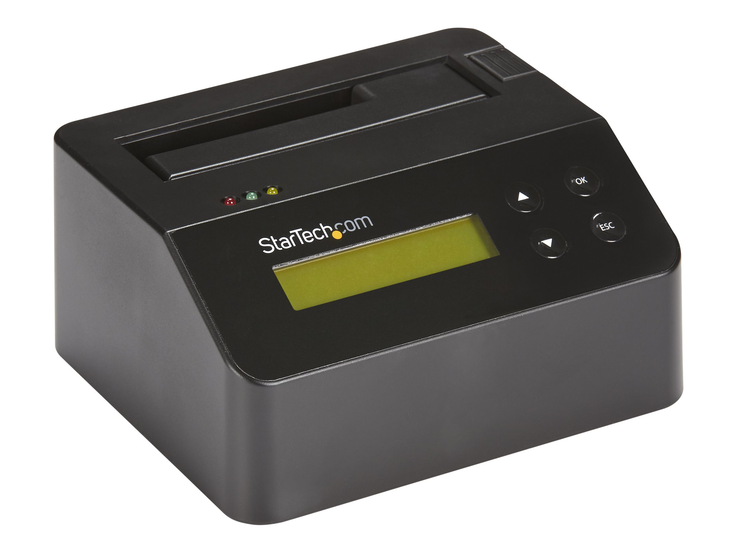 StarTech.com StarTech USB 3.0 Standalone Eraser Dock für 2.5und3.5” SATA SSD/HDD Laufwerke - Secure Drive Erase mit Belegdruck - Festplattenlöscher - Schwarz - für P/N: SVA12M5NA