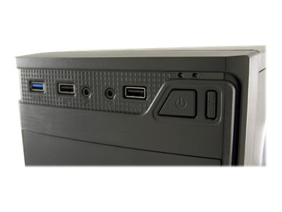 LC-Power Classic 7037B - Tower - ATX - keineSpannungsversorgung - Schwarz - Gebürstetes Aluminium / Schwarz - USB/Audio