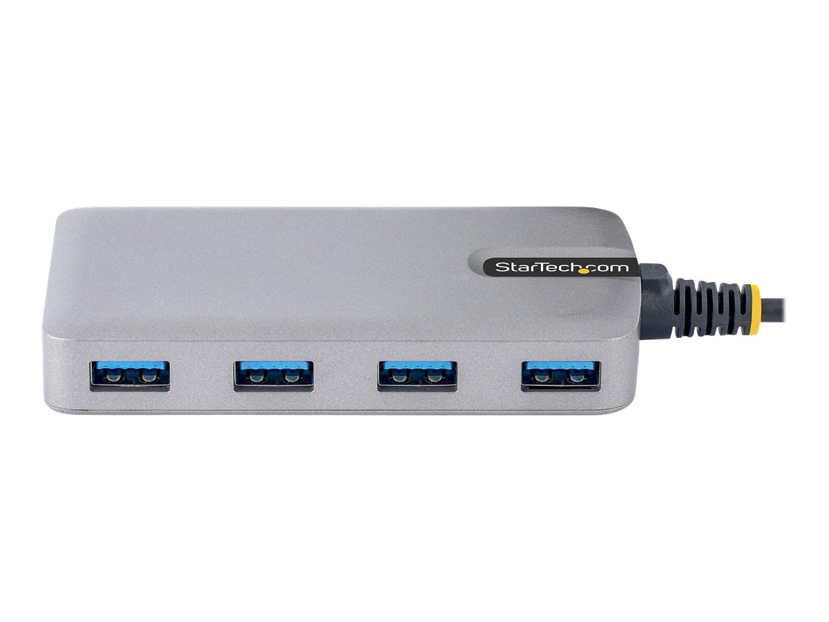 StarTech.com 4 Port USB C Hub - USB C auf 4xUSB-A 5Gbit/s Hub - Mini Hub - Hub - 4 x USB 3.2 Gen 1 + 1 x micro-USB - Desktop