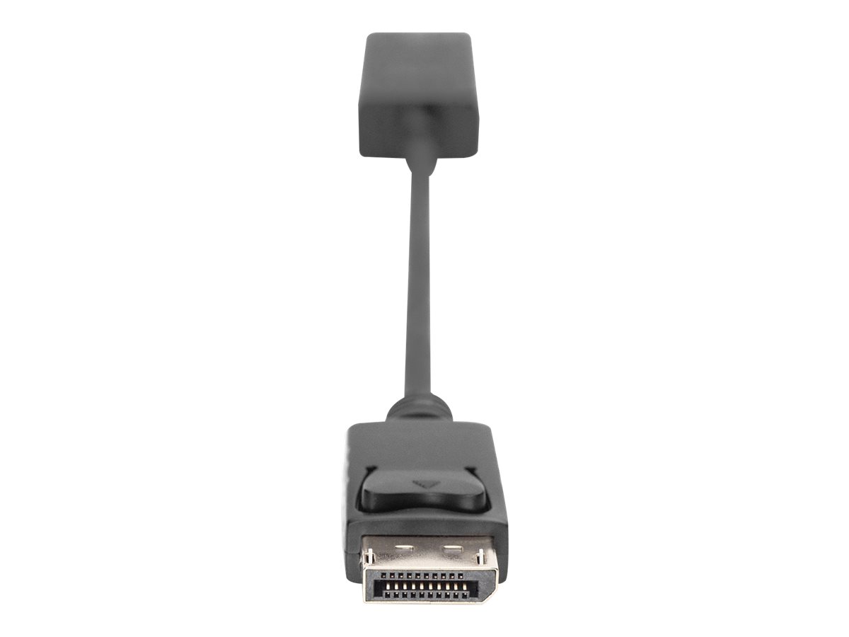 DIGITUS Aktiver DisplayPort Adapter / Konverter, DP auf HDMIDisplayPort Adapterkabel - Typ DP - HDMI A St/Bu,0.2m,m/Verrieg.,UHD 4K,HDMI 2.0 - act,gold,sw