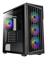 AZZA Torrent, Midi Tower, PC, Schwarz, ATX, ITX, micro ATX, Gaming, Blau, Grün, Orange2,5 " - Lüfter - USB Typ C