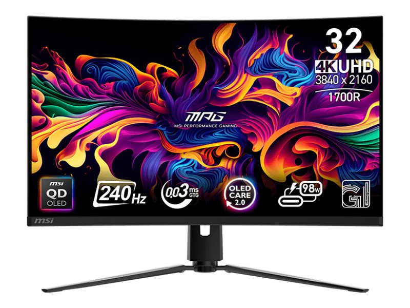 MSI MPG 321CURXDE QD-OLED - OLED-Monitor - Gaming - gebogen - 81.3 cm (32")EA