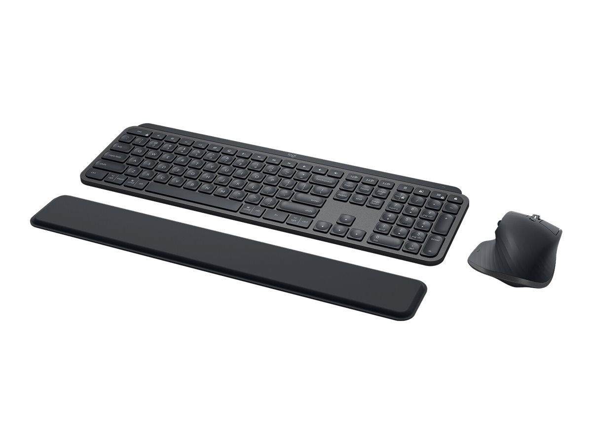 Logitech MX Keys Combo for Business - Tastatur-und-Maus-Sethinterleuchtet - kabellos - Bluetooth LE - QWERTY - US International - Graphite
