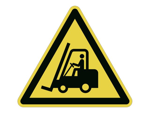 Durable Schild - Gabelstapler-Bereich - Dreieck