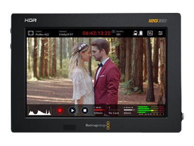 Blackmagic Video Assist 12G HDR - LCD/DVR-Kombination - Farbe - auf Kamera - 17.8 cm (7")High Definition - Schwarz