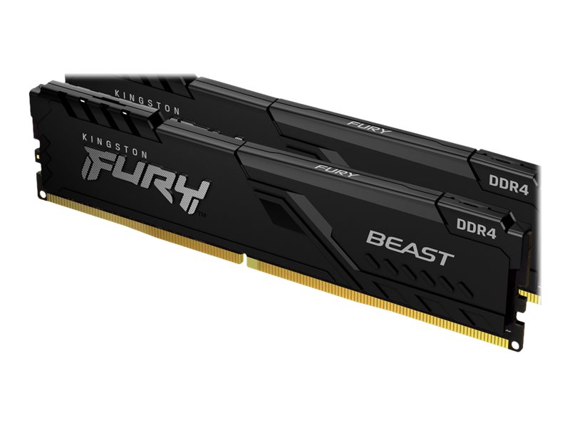 Kingston FURY Beast - DDR4 - Modul - 8 GB - DIMM288-PIN - 3600 MHz / PC4-28800 - CL17 - 1.35 V - ungepuffert - non-ECC - Schwarz