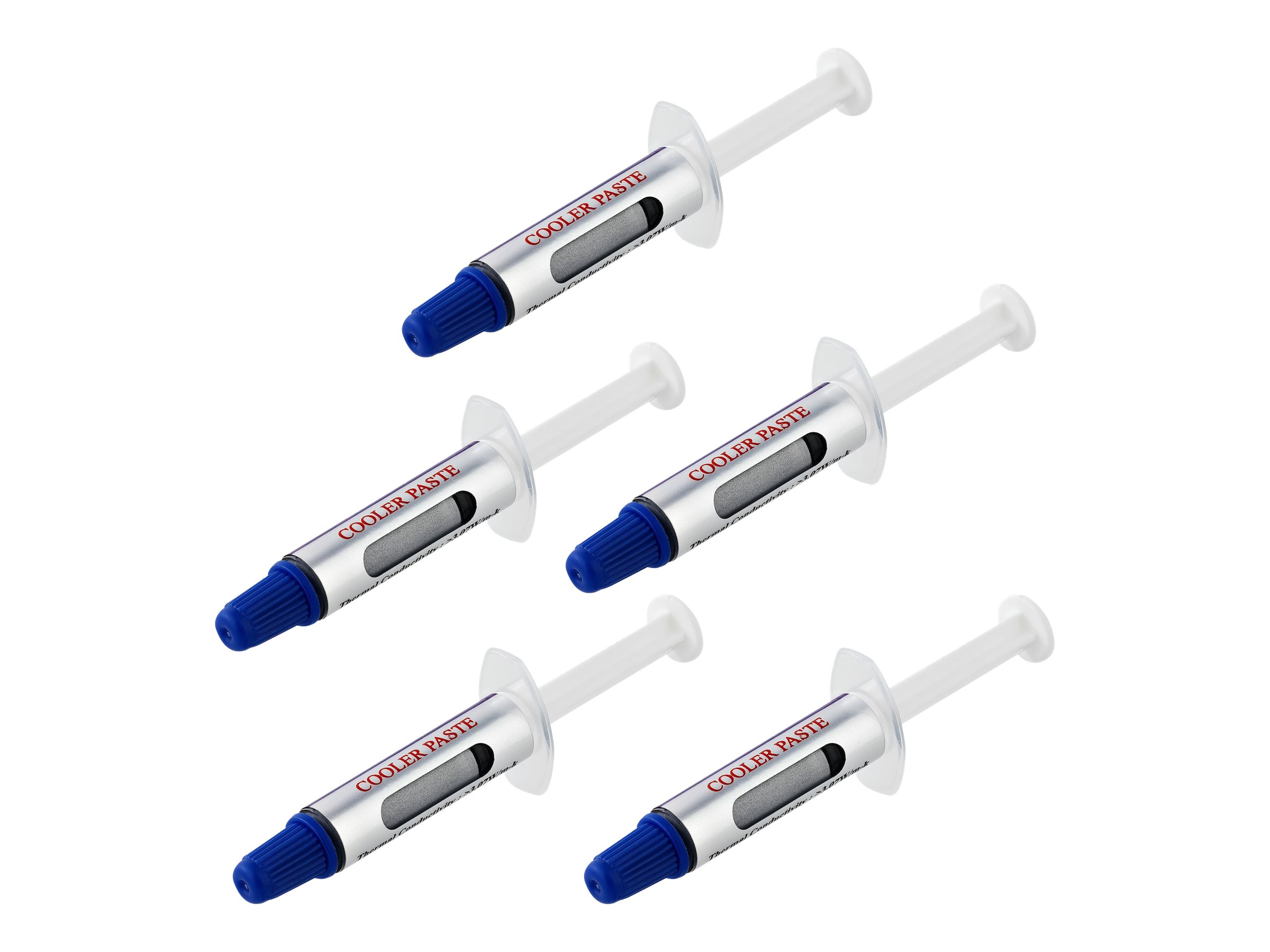 StarTech.com Wärmeleitpaste 5 pack, hohe Leistungsfähigkeit cpu/grafikkarte kühlpaste/silberpaste, Packung mit 5 Spritzen (1,5g /Stück)Metalloxid-thermische PC Wärmeleitpaste (SILV5-THERMAL-PASTE) - W