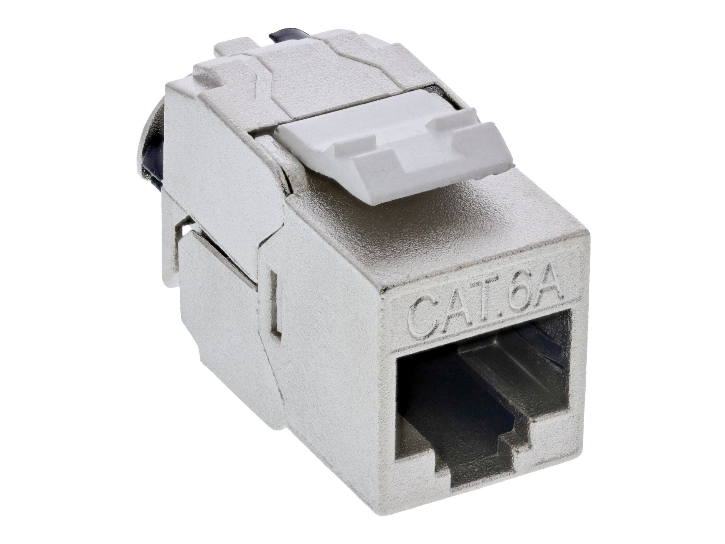 InLine 24er Bulk-Pack Keystone RJ45 Buchse Slim - SNAP-In - Cat.6A - integr. Kab.